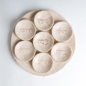 red line Passover Seder plate