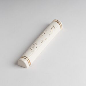 white spring mezuzah