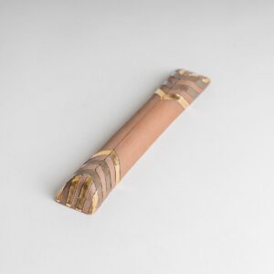 terra cotta gold mezuzah